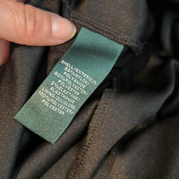 Lauren Ralph Lauren Sleeveless Cowl Neck Sequin Lace Gown - Picture 10 of 11